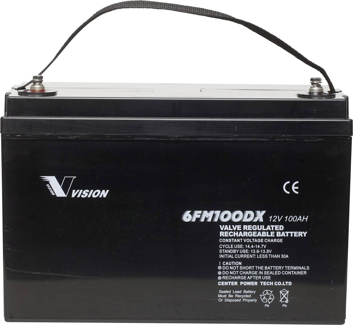 Vision 6FM100X FR (12V 100Ah) Seal Lead Acid Battery – DELIGHT ...