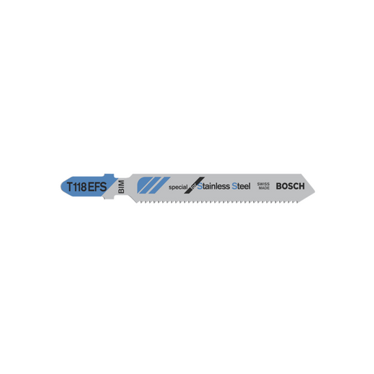 Jigsaw Blades For Stainless Steel Cutting BOSCH T118EFS