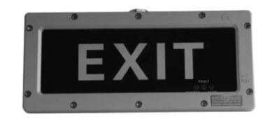 L10 Fixture Surface / Single / No Arrow LUMENEX BYY-K Explosion Proof Wall Mount Exit Sign