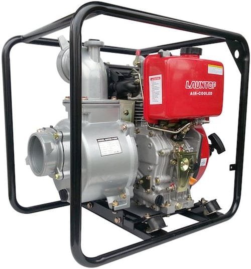 Launtop Diesel Water Pump 4" With Electric Start | Model : WP-LDP100CLE