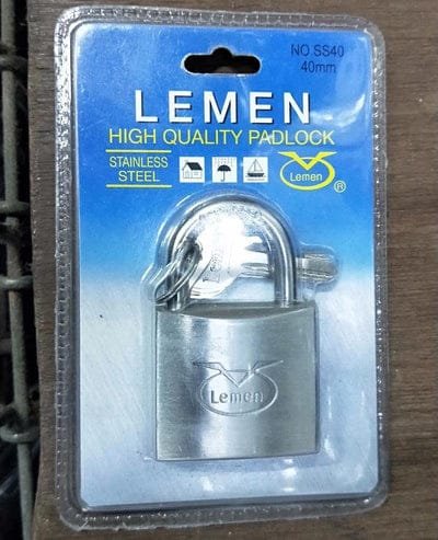 Lemen 30mm Stainless Steel Pad Lock