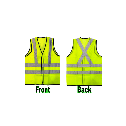 LTA Green Safety Vest With Grey Reflective