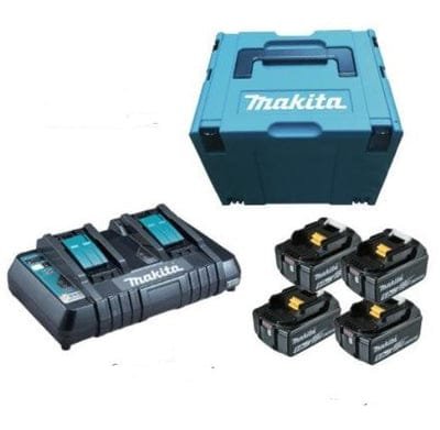 Makita Battery Combo Kit 18V 5.0Ah x 4 + 2P Charger (197627-6) | Model : M*197627-6