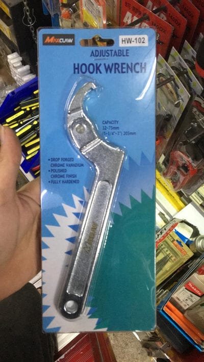 Maxclaw MAX-HW102 Adjustable Hook Wrench 32-75mm