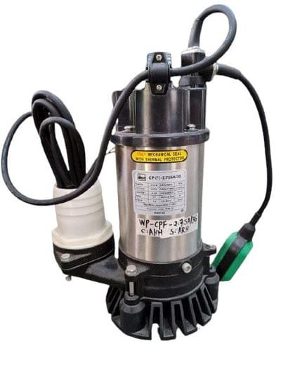 Mepcato 3" 300L/min Construction Industrial Sewage Water Submersible Pump with Stirring Device &amp; Float Switch (Auto) | Model : WP-CPF-2.75SA/3G