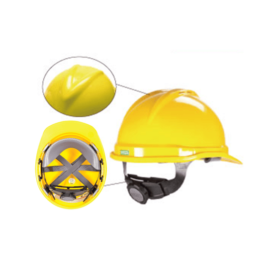 MSA V-Guard Helmet comes with 4 Joint Ratchet Inner Liner