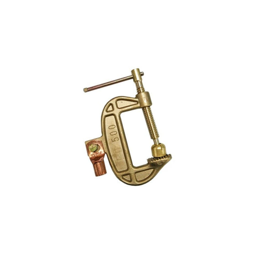 Nichiyo G-Clamp for Earth. 500Amp. Solid Brass.