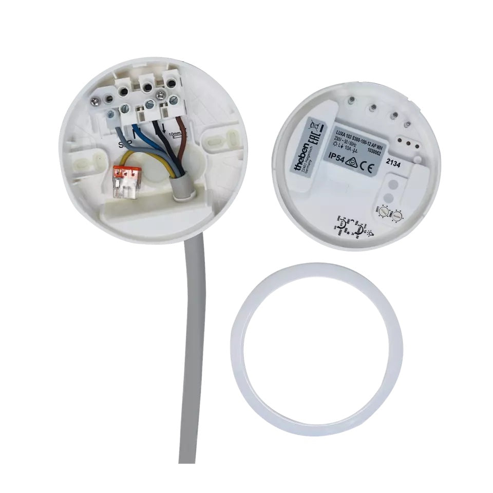 Theben Luxa 103 S360-100-12 AP WH IP54 Surface Mounting Presence Detector