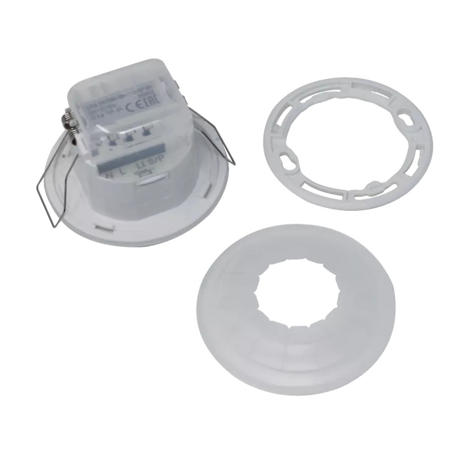 Theben The Luxa 103 S360-100-12 DE-UP WH IP54 Presence Detector Flush Mount