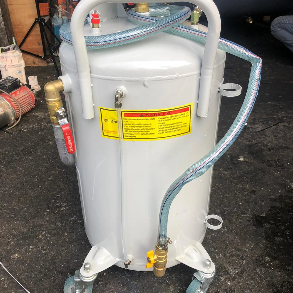 Aiko 80L Tank 2 in 1 Air Operated Waste Oil Drainer Extractor (2 box) (Gravity and Vacuum Draining)