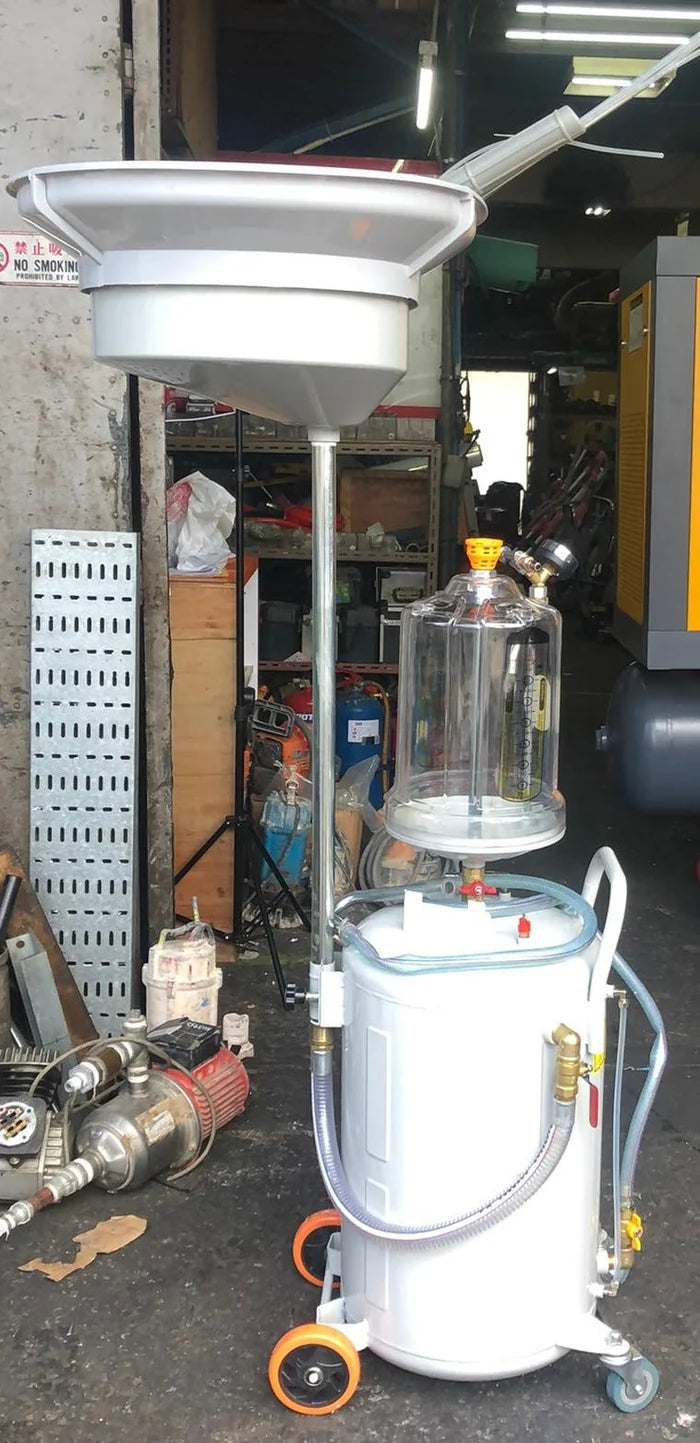 Aiko 80L Tank 2 in 1 Air Operated Waste Oil Drainer Extractor (2 box) (Gravity and Vacuum Draining)