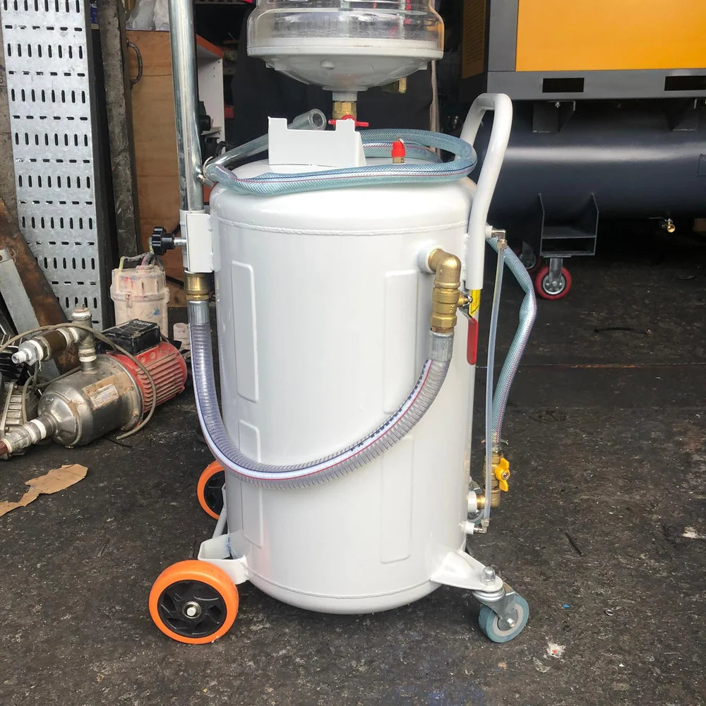 Aiko 80L Tank 2 in 1 Air Operated Waste Oil Drainer Extractor (2 box) (Gravity and Vacuum Draining)