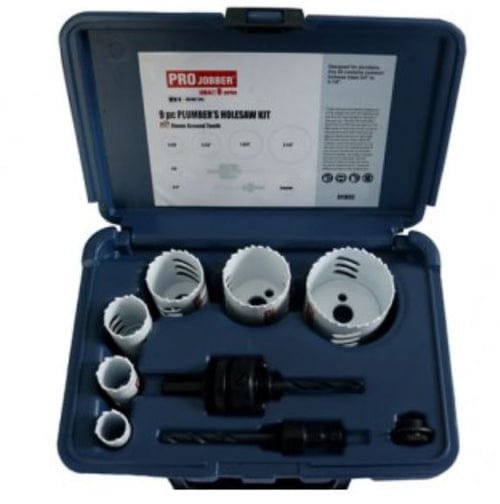 Projobber 9pc 3/4"-2-1/4" Plumbers Hole Saw Kit | Model : 085-67-K03