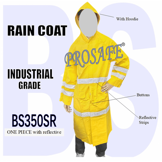 Prosafe Rain Coat With Reflective Strips