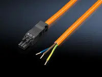 Rittal SZ 3-Pole Power Supply with Socket, 3000mm