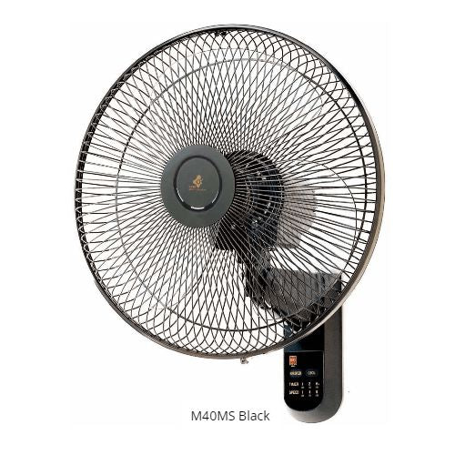 S9K7 Home Decore Black KDK M40MS Wall Fan 16 inch With Remote Control