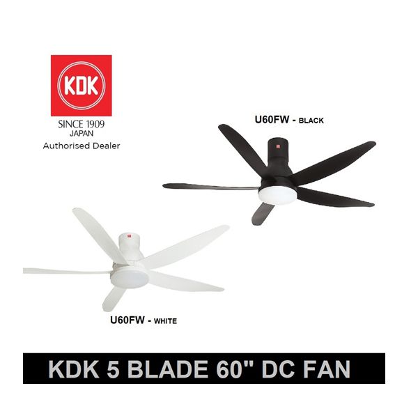 S9K7 Home Decore KDK U60FW DC Motor Ceiling Fan 150cm with LED Light and Remote