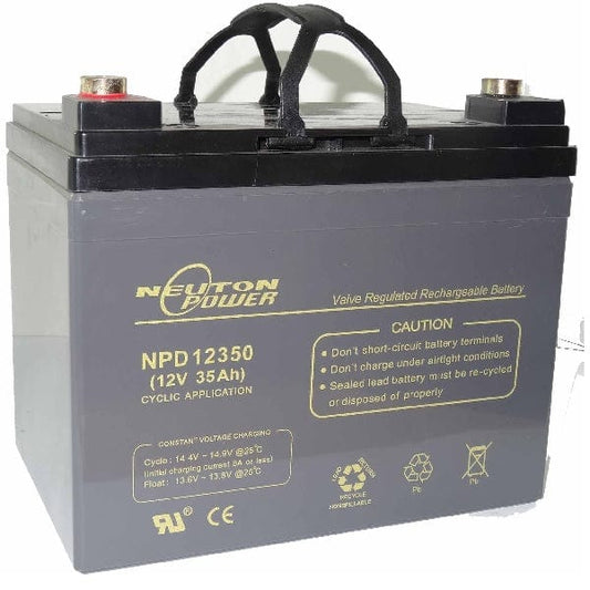 Neuton Power NP12 12V Sealed MF Battery NPD12350/12V/35Ah-EXIT/Emergency-DELIGHT OptoElectronics Pte. Ltd