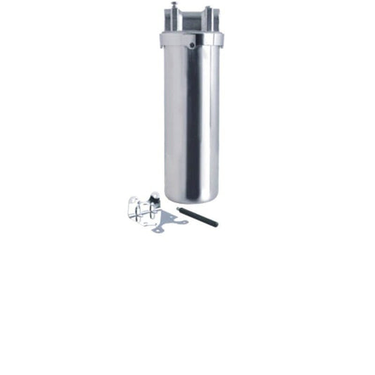 Showy 10" Stainless Steel Water Filter With Bracket &amp; Opener (1/2" Thread Brass Head) - 2824 | Model : SHOWY-2824