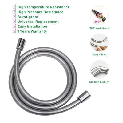 Showy 360° Anti-twist Silver Pvc Shower Hose 1.5m 2451 | Model : SHOWY-2451