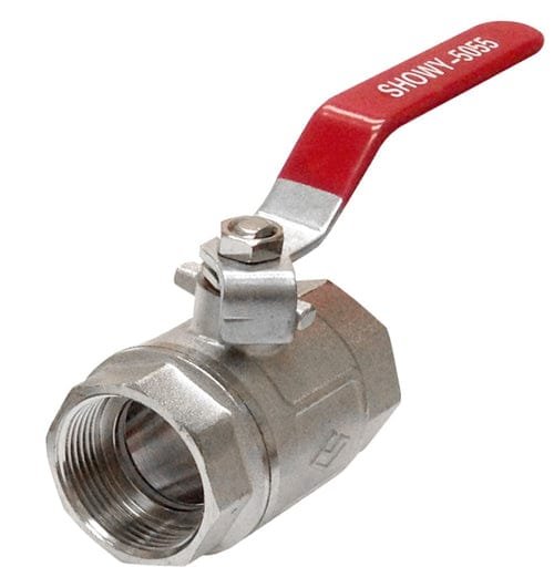 Showy Red Long Handle F/F Ball Valve