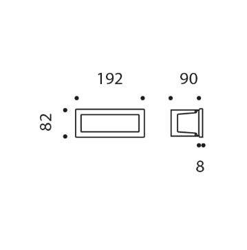 SIMES MINIBRIQUE WALL Recessed (IP65) - DELIGHT OptoElectronics Pte. Ltd