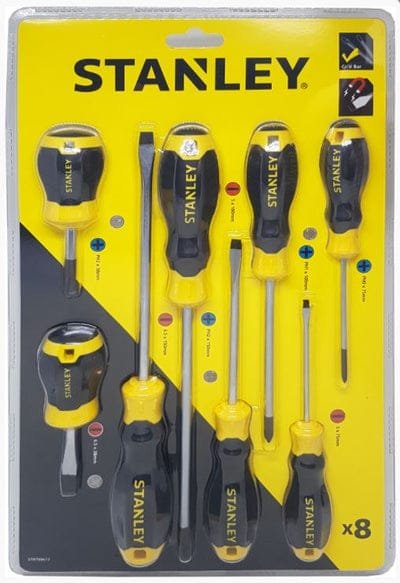 Stanley Cushion Grip S/Driver 8Pc Set | Model : STY66673