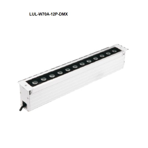 T1 Fixture LUL-W70A-12P-DMX/13W / 3000K / 15° [China]LED W70A Series IP67 Underground Light