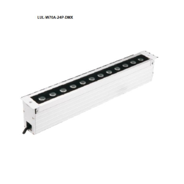 T1 Fixture LUL-W70A-24P-DMX/26W / 3000K / 15° [China]LED W70A Series IP67 Underground Light