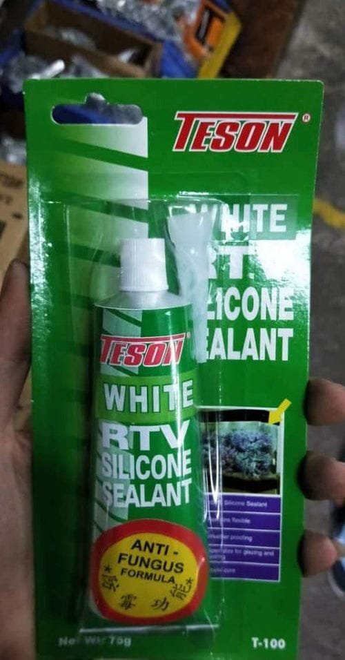 Teson Clear/White RTV Silicone Sealant 75g