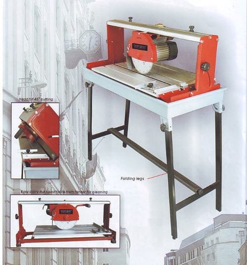 Topline Stone Cutting Saw 10" W/Leg 230V | Model : TCM250PRO