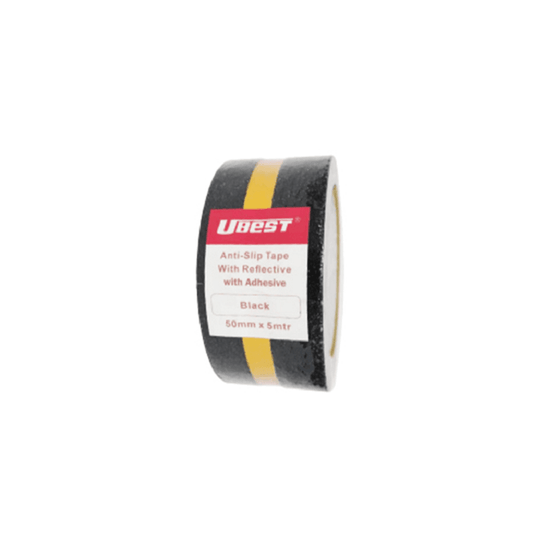 "U-BEST" Black Anti-Slip Tape With Yellow Reflective
