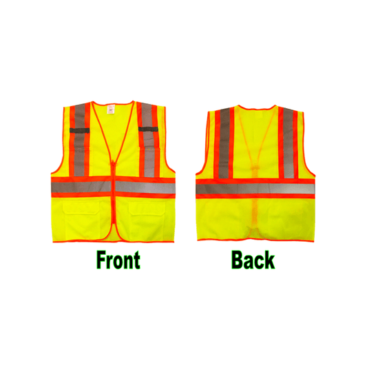U-BEST Zip Type Green Safety Vest