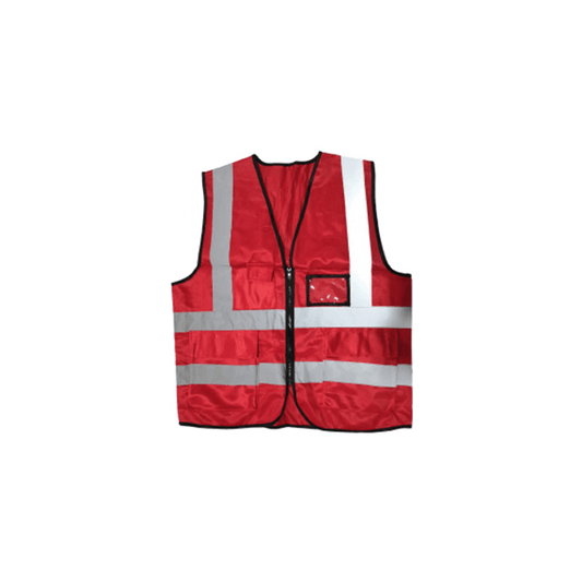 U-Best Zip Type Red Safety Vest