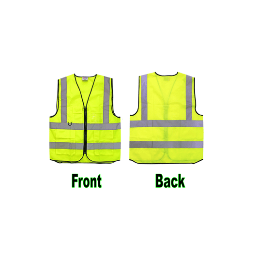 U-BEST Zip Type Safety Vest With Grey Reflective