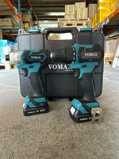 Vomax 12V Cordless Combo Kit Ec333 + ET111 Cordless Drill | Model : VOMAX-ECKIT01