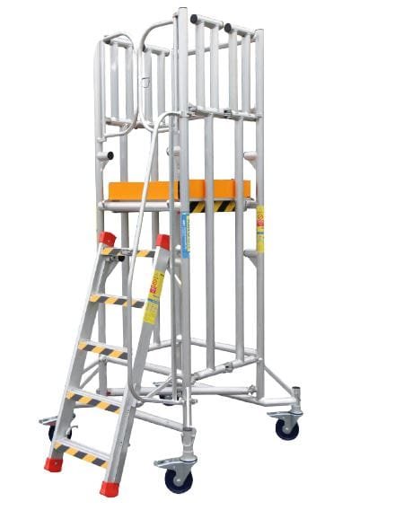 XG Mini Foldable Aluminium Scaffolding with Adjustable Platform height 1.2M-1.8M | Model : L-XG177A5+1