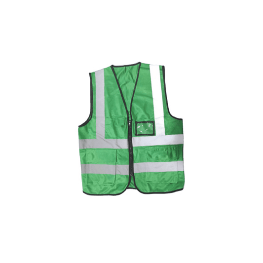 Zip Type Dark Green Safety Vest