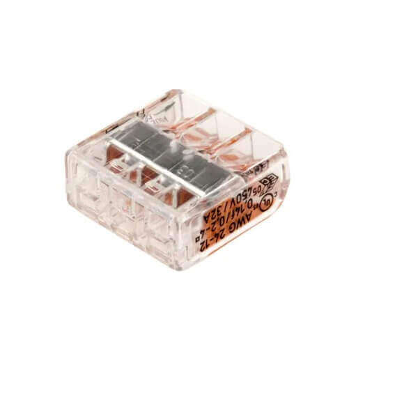 Wago Terminal Block, 32A, Spring Cage Terminals, 24 → 12 AWG, Cable Mount X80Pcs-Electrical Supplies-DELIGHT OptoElectronics Pte. Ltd