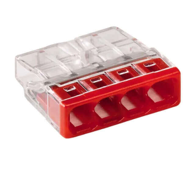 Wago Terminal Block Connector, 24A, Push Wire Terminals, 18 → 14 AWG, Cable Mount 450V X320Pcs-Electrical Supplies-DELIGHT OptoElectronics Pte. Ltd