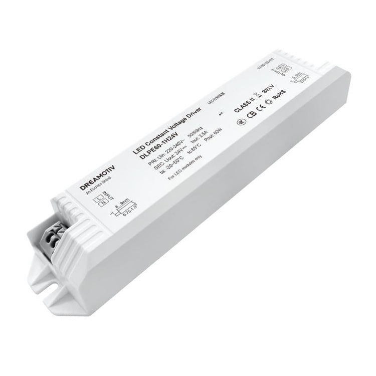 [China]EUCHIPS DLPE Series 1H 24V Non-Dimmable LED Constant Voltage Driver-Ballast /Drivers-DELIGHT OptoElectronics Pte. Ltd