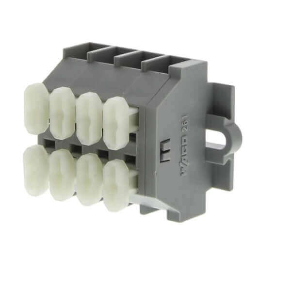 Wago 4-Way Non-Fused Terminal Block, 26A, 2.5 mm² X25Pcs-Electrical Supplies-DELIGHT OptoElectronics Pte. Ltd