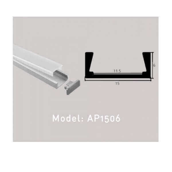 BK [SG] LED Strip Aluminium Profile 2Meter Length-Fixture-DELIGHT OptoElectronics Pte. Ltd