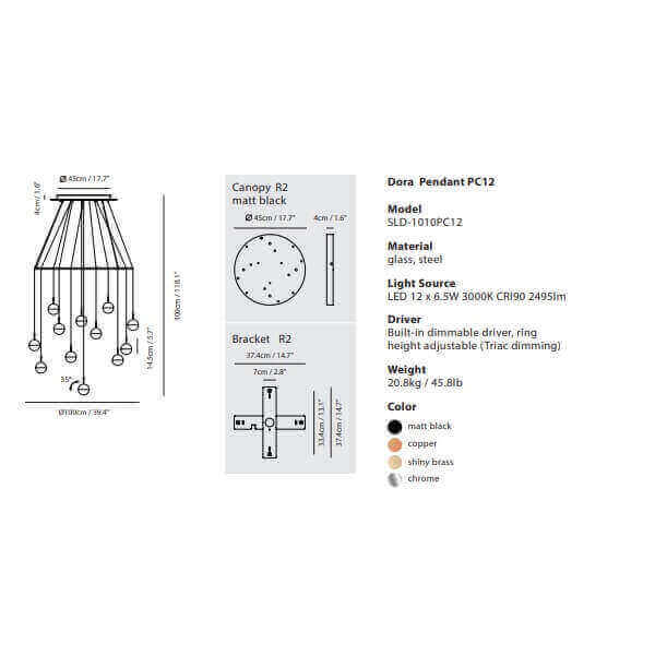 [USA] SEED DESIGN DORA Lamp-Home Decore-DELIGHT OptoElectronics Pte. Ltd
