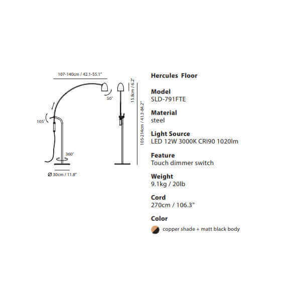 [USA] SEED DESIGN HERCULES Lamp-Home Decore-DELIGHT OptoElectronics Pte. Ltd