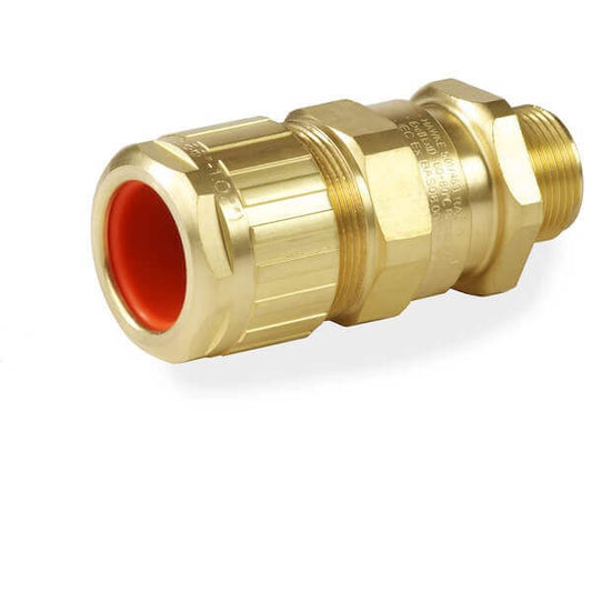 HAWKE Brass Nickel Plated Flameproof (EXD) & Increased Safety (EXE) Dual Cert ATEX/IECEX Cable Gland-Fixture-DELIGHT OptoElectronics Pte. Ltd