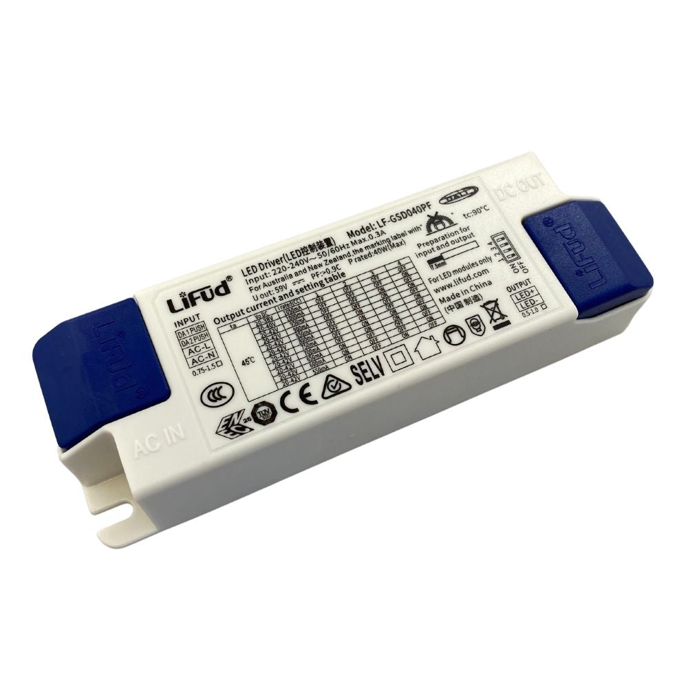 [China] LIFUD GSD series CC DALI/Push Dimmable & Flicker-Free LED Driver-Ballast /Drivers-DELIGHT OptoElectronics Pte. Ltd