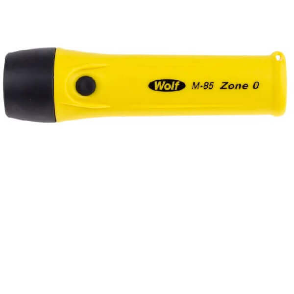 Wolf Torch Safety M-85 ATEX, IECEx Wolf LED Midi Torch Yellow 210 lm, 170 mm-Fixture-DELIGHT OptoElectronics Pte. Ltd