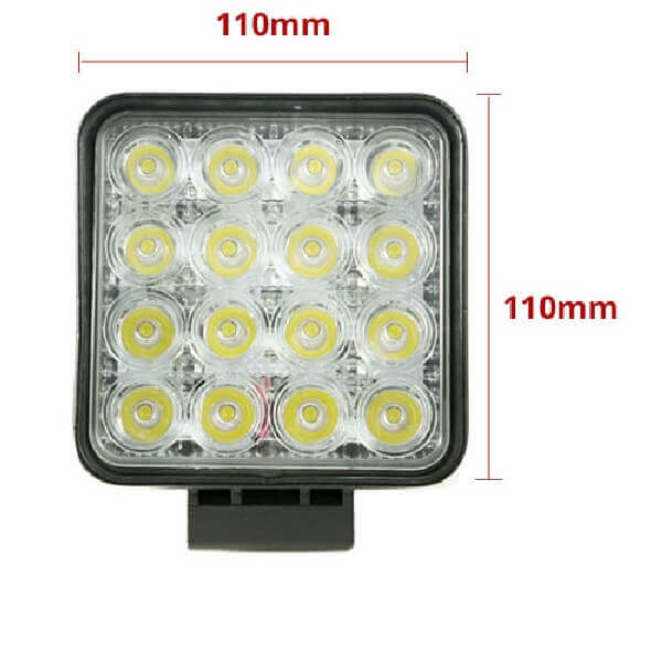 ST 4″ 48W 16 LED Square Type 10-30V Spot Light-Fixture-DELIGHT OptoElectronics Pte. Ltd
