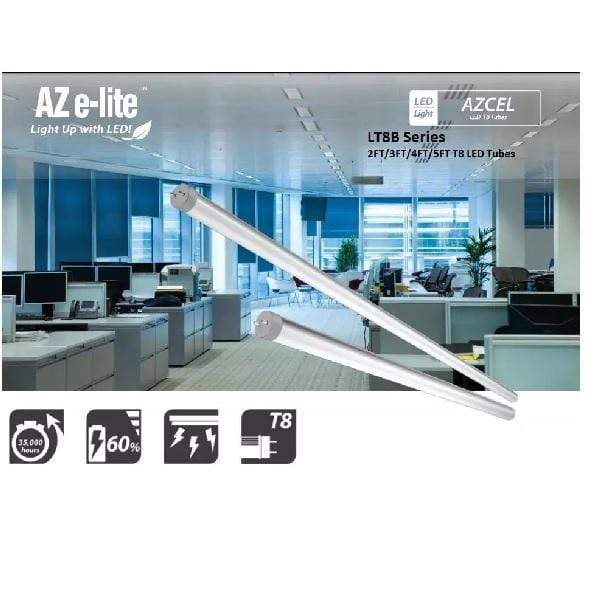 A3 LED Bulb AZTECH AZCEL AC Input T8 Led Single End Tube(Battery Compatible) x10PCs